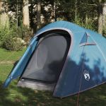 Cort de camping pentru 3 persoane, albastru, impermeabil GartenMobel Dekor