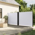 Copertină laterală retractabilă, alb, 180x1000 cm GartenMobel Dekor