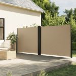 Copertină laterală retractabilă, bej, 160x1200 cm GartenMobel Dekor
