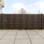 Paravan pentru balcon 10 buc. maro și negru 255x19 cm poliratan GartenMobel Dekor