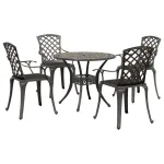 Set mobilier de grădină, 5 piese, bronz, aluminiu turnat GartenMobel Dekor
