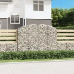 Coș gabion arcuit 200x30x140/160 cm fier galvanizat GartenMobel Dekor
