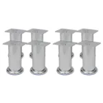 Picioare de canapea rotunde, 8 buc., 120 mm, crom GartenMobel Dekor