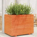 Jardinieră de grădină, maro ceruit, 90x60x72 cm, lemn masiv pin GartenMobel Dekor