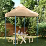 Cort de petrecere pliabil Pop-Up, 200x200x306 cm, bej GartenMobel Dekor