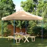 Cort de petrecere pliabil Pop-Up, 292x292x315 cm, bej GartenMobel Dekor