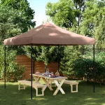 Cort de petrecere pliabil Pop-Up, 292x292x315 cm, maro GartenMobel Dekor