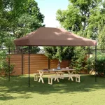 Cort de petrecere pliabil Pop-Up, 440x292x315 cm, maro GartenMobel Dekor