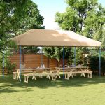 Cort de petrecere pliabil Pop-Up, 580x292x315 cm, bej GartenMobel Dekor