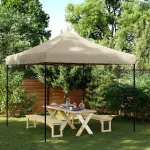Cort de petrecere pliabil Pop-Up, taupe, 292x292x315 cm GartenMobel Dekor