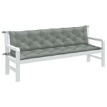 Pernă bancă de grădină 2db melanj gri deschis 200x50x7cm textil GartenMobel Dekor