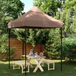 Cort de petrecere pliabil Pop-Up, 200x200x306 cm, maro GartenMobel Dekor