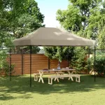 Cort de petrecere pliabil Pop-Up, taupe, 410x279x315 cm GartenMobel Dekor