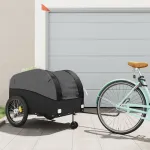 Remorcă pentru biciclete, negru, 45 kg, fier GartenMobel Dekor
