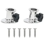 Baza rotundă tub barcă Bimini, 26 mm, 2 buc., oțel inoxidabil GartenMobel Dekor