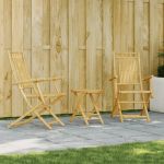 Set mobilier bistro, 3 piese, bambus GartenMobel Dekor