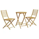 Set mobilier bistro, 3 piese, bambus GartenMobel Dekor