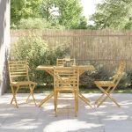 Set mobilier de grădină, 5 piese, bambus GartenMobel Dekor