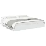 Cadru de pat cu sertare, alb, 180x200 cm, lemn prelucrat GartenMobel Dekor