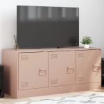 Comodă TV, roz, 99x39x44 cm, oțel GartenMobel Dekor