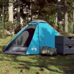 Cort de camping cupolă pentru 2 persoane, albastru, impermeabil GartenMobel Dekor