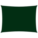 Parasolar, verde închis, 5x7 m, țesătură oxford, dreptunghiular GartenMobel Dekor