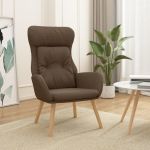 Scaun de relaxare, maro, material textil GartenMobel Dekor