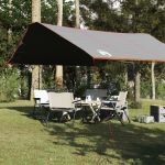 Prelată de camping, gri și portocaliu, 420x440 cm, impermeabilă GartenMobel Dekor