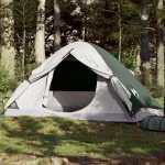 Cort de camping cupolă pentru 4 persoane, verde, impermeabil GartenMobel Dekor
