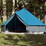 Cort de familie Tipi pentru 8 persoane, albastru, impermeabil GartenMobel Dekor