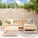 Set mobilier relaxare de grădină 5 piese lemn masiv de pin GartenMobel Dekor