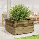 Jardinieră de grădină, 80x80x49,5 cm, lemn de pin impregnat GartenMobel Dekor