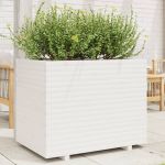 Jardinieră de grădină, alb, 90x60x72,5 cm, lemn masiv de pin GartenMobel Dekor