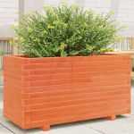 Jardinieră grădină, maro ceruit, 90x40x49,5 cm, lemn masiv pin GartenMobel Dekor