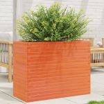 Jardinieră grădină, maro ceruit, 90x40x68,5 cm, lemn masiv pin GartenMobel Dekor