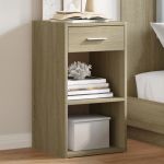 Noptiere, 2 buc., stejar sonoma, 35x34x65 cm, lemn prelucrat GartenMobel Dekor
