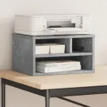 Suport imprimantă, gri, 40x32x22,5 cm, lemn prelucrat GartenMobel Dekor