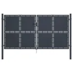 Poartă de grădină, antracit, 300 x 200 cm, oțel GartenMobel Dekor