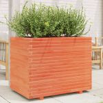 Jardinieră grădină, maro ceruit, 90x60x72,5 cm, lemn masiv pin GartenMobel Dekor