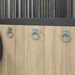 Inele de prindere cu plăci, 3 buc., argintiu, oțel GartenMobel Dekor