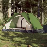 Cort de camping cupolă 3 persoane, setare rapidă, verde GartenMobel Dekor