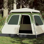 Cort de camping cupolă 4 persoane, setare rapidă, verde GartenMobel Dekor