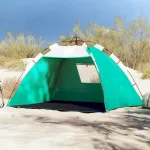 Cort camping 4 persoane verde marin impermeabil setare rapidă GartenMobel Dekor