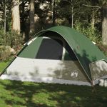 Cort de camping cupolă pentru 6 persoane, verde, impermeabil GartenMobel Dekor