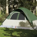 Cort de camping cupolă pentru 6 persoane, verde, impermeabil GartenMobel Dekor