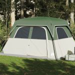Cort de familie pentru 6 persoane, verde, impermeabil GartenMobel Dekor