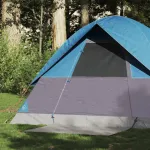 Cort de camping cupolă pentru 2 persoane, albastru, impermeabil GartenMobel Dekor