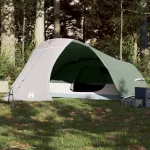 Cort de camping cupolă pentru 4 persoane, verde, impermeabil GartenMobel Dekor
