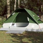 Cort de camping cupolă pentru 4 persoane, verde, impermeabil GartenMobel Dekor