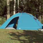 Cort de camping pentru 8 persoane, albastru, impermeabil GartenMobel Dekor